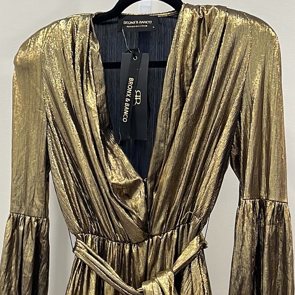 Bronx and Banco Bedouin Metallic Mini Dress - Picture 4 of 11